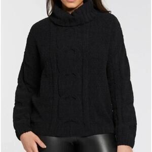 NWT Seven7 Chenille Cable Knit Cowl Neck Sweater